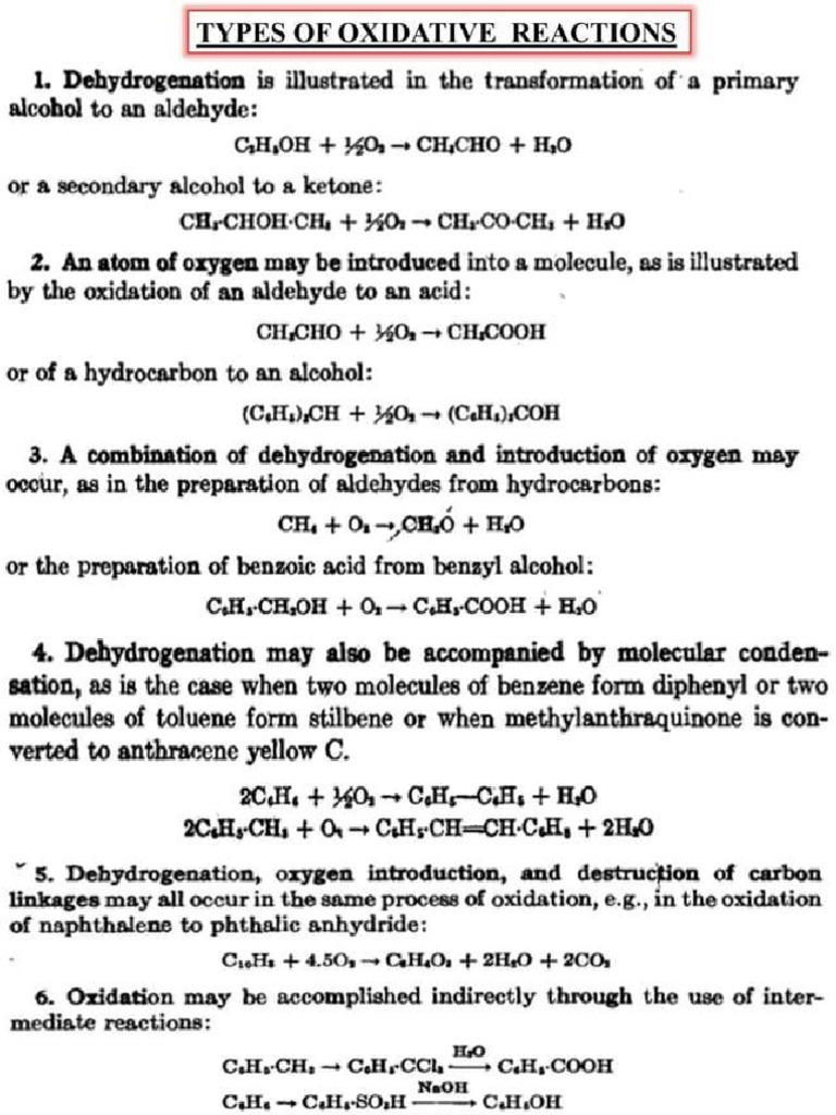 Oxidation | PDF