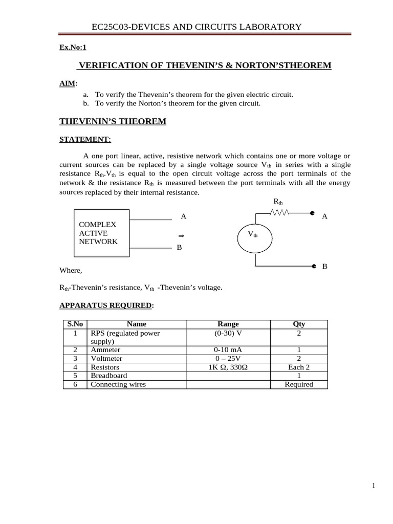 Devices and Circuits Lab Manual | PDF | P–N Junction | Bipolar Junction ...