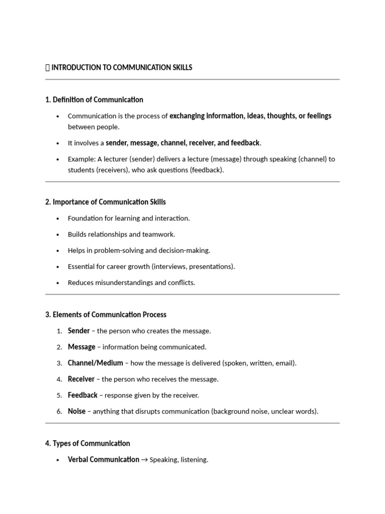 ? Introduction to Communication Skills New | PDF | Communication ...