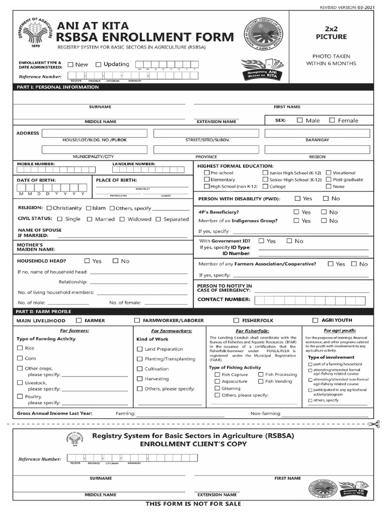 New Rsbs Forms | PDF