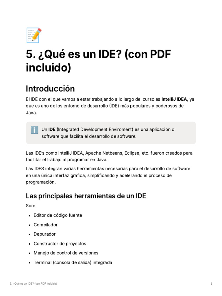 5. Que es un ide | PDF