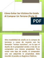 Como Evitar Ser Victima de Estafa Al Comprar Un Terreno