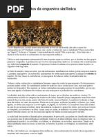 Os instrumentos da orquestra sinfônica - pesquisa