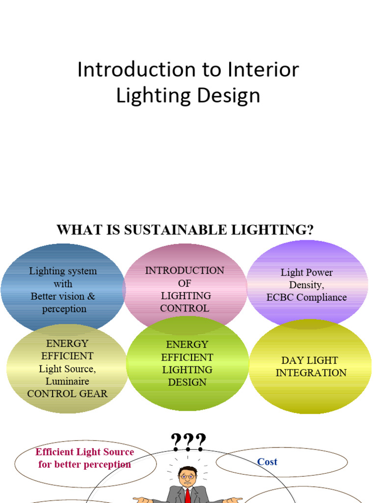 Introduction to Interior Lighting Design Using Lumen Method | PDF ...