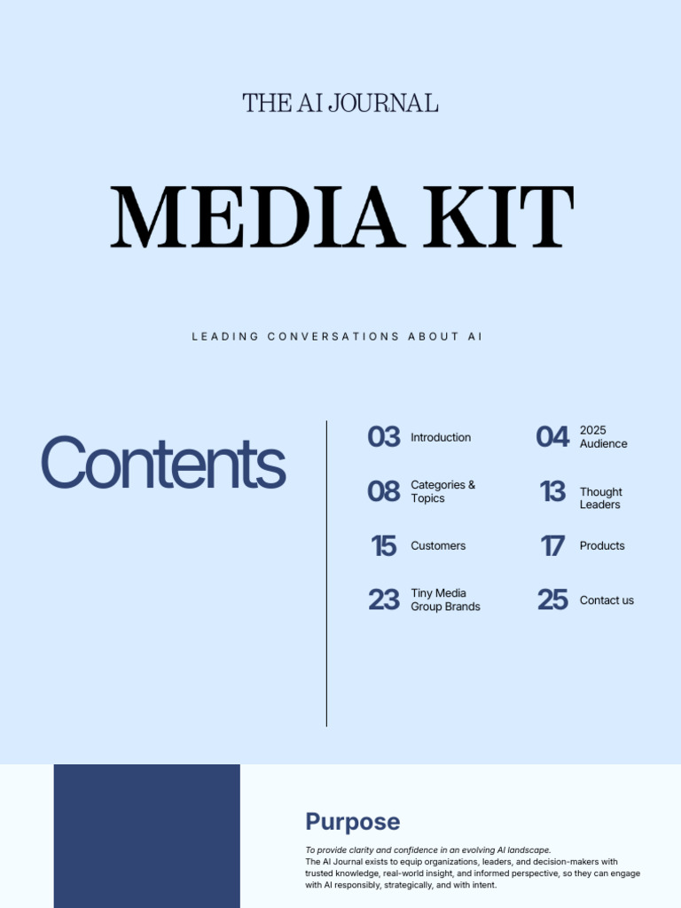 2026 Media Kit the AI Journal | PDF | Artificial Intelligence ...