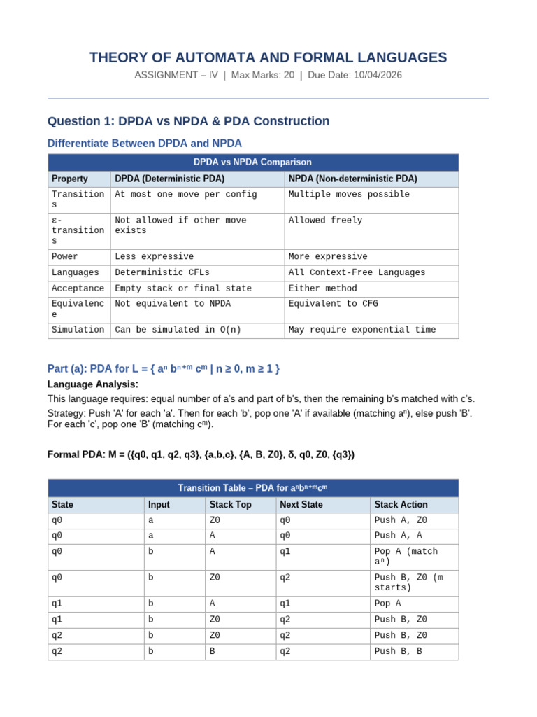 Assignment4 Solutions 2 | PDF | Theoretical Computer Science ...