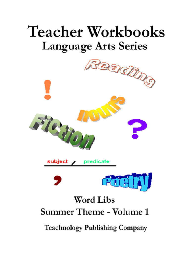 Teacher Workbooks, LA Series - Word Libs, Ice Breakers Vol 1 | PDF ...