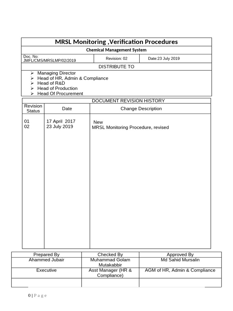 10 MRSL Monitoring | PDF