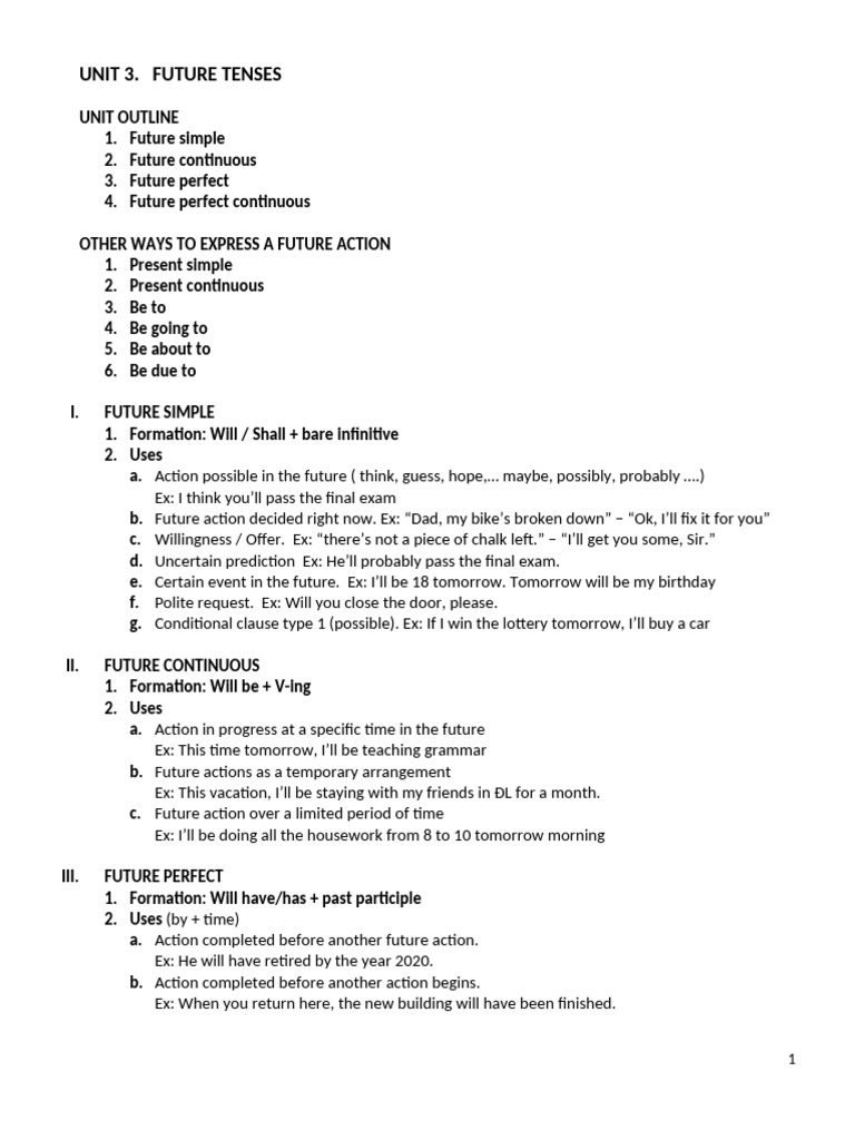 Grammar Unit 3 | PDF | Semantics | Language Mechanics