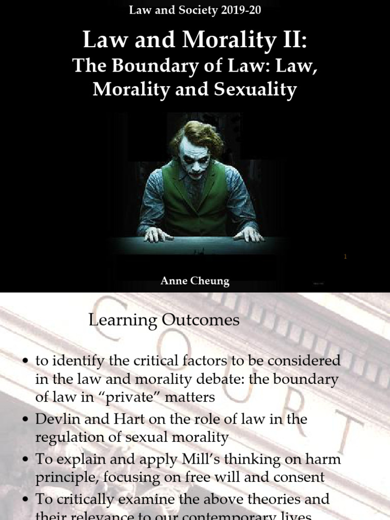 Hart Devlin Homosexuality | PDF | Morality | Crimes
