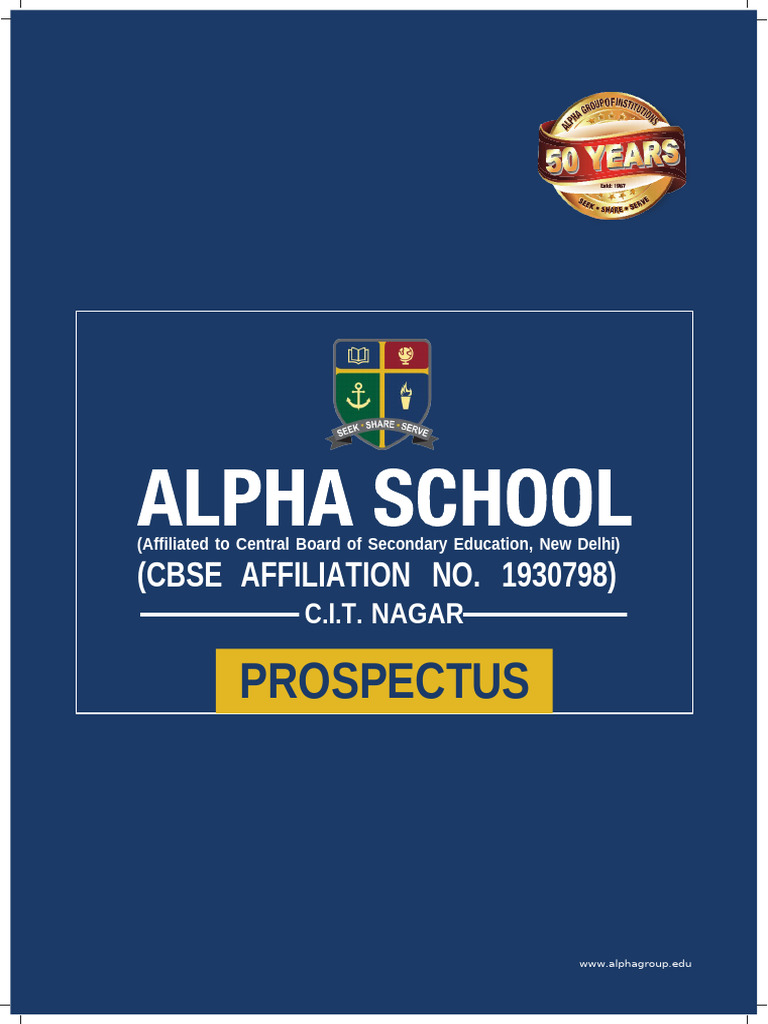 Alpha School Cit Prospectus | PDF | Learning | Educational Assessment