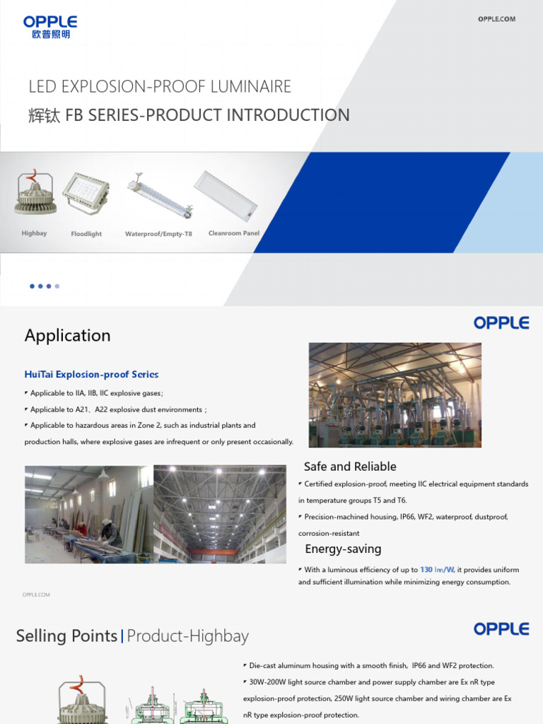 1.LED Explosion Proof Lamp-HuiTai FB-products Introduction-202409 Opple ...