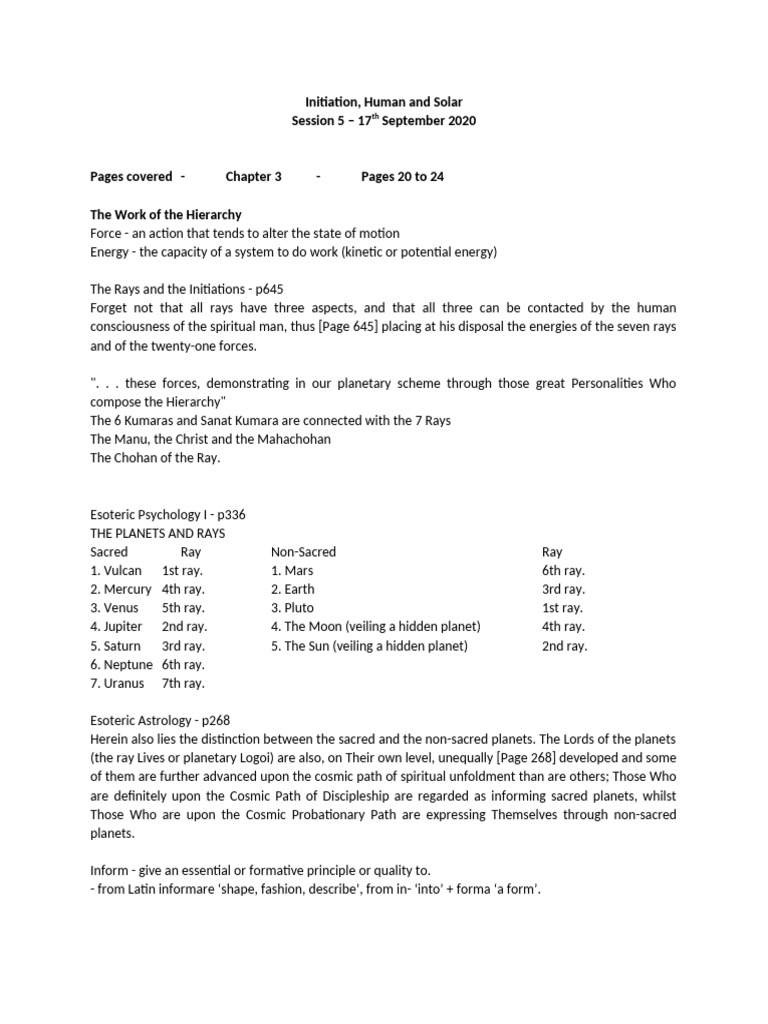 IHS Session 5 Notes | PDF | Planets | Ātman (Hinduism)