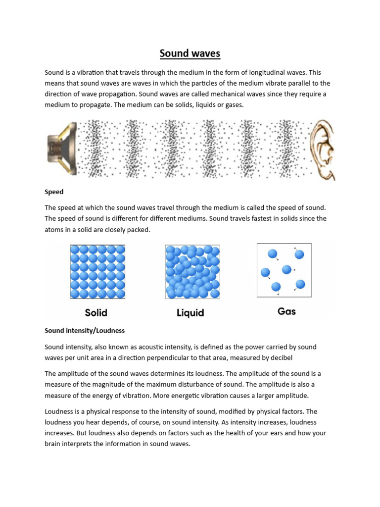 Sound Waves | PDF | Sound | Waves
