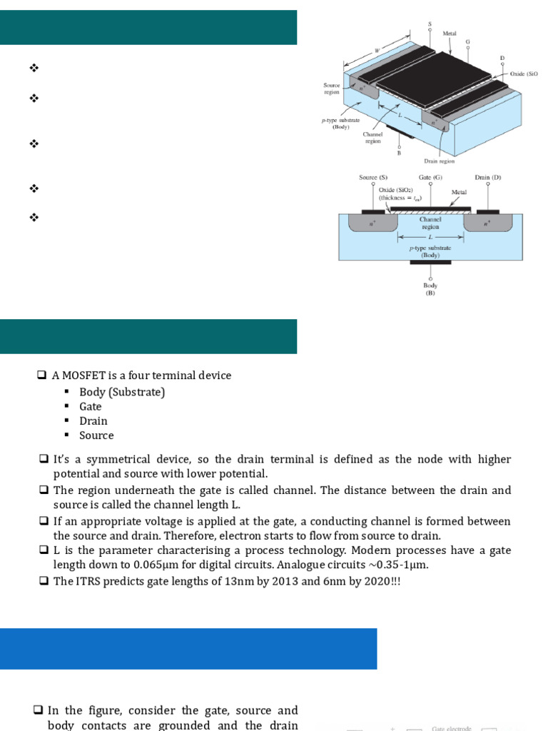 Basic Review of MOSFET Structure and Operation | PDF | Field Effect ...
