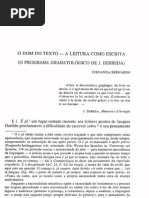 Bernardo, f. o Dom Do Texto