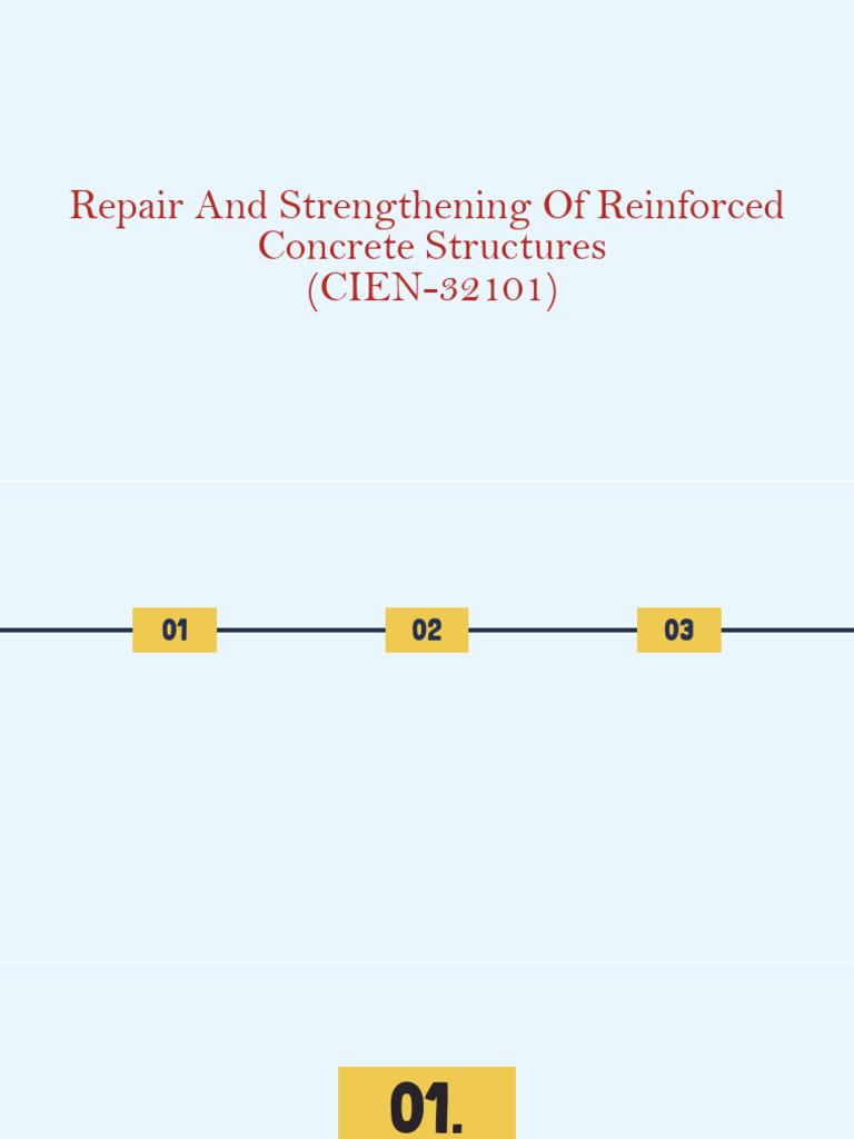 Repair and Strengthening of Reinforced Concrete Structures | PDF ...