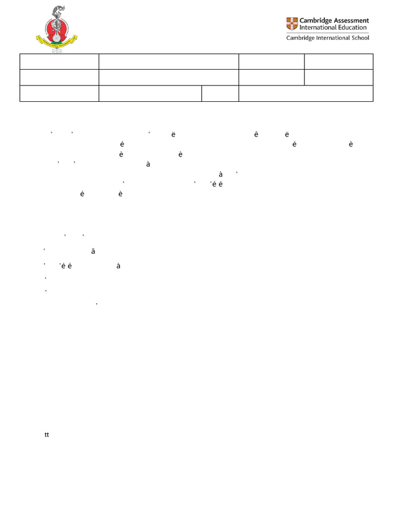 French Pt-4 Question Paper -27!01!2026(Grade 6&7) | PDF | Noël | Fériés ...