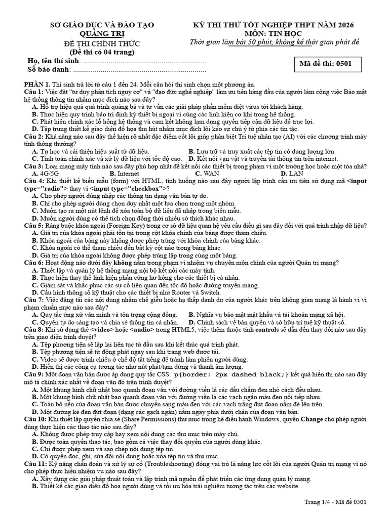 TIN - DE 0501 | PDF