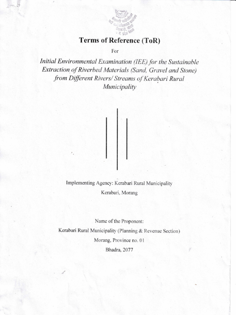 iee tor final | PDF | River | Natural Sciences