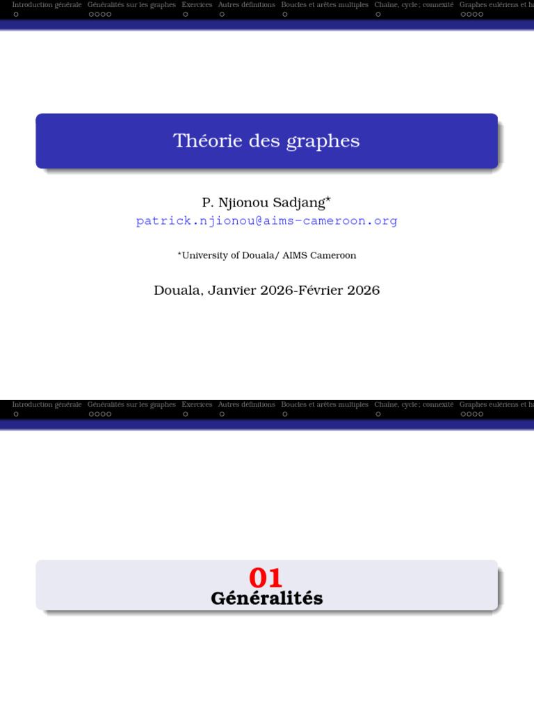 01-Theorie_graphes(Intro) (2) | PDF | Théorie des graphes | Relations ...