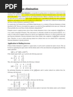 Gauss Jordan Elimination