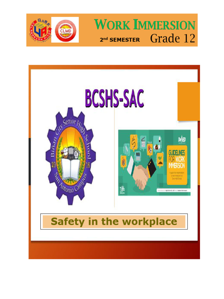 WI Module 3 Safety in the WorkplaceStudent Copy 1 Copy | PDF | Personal ...