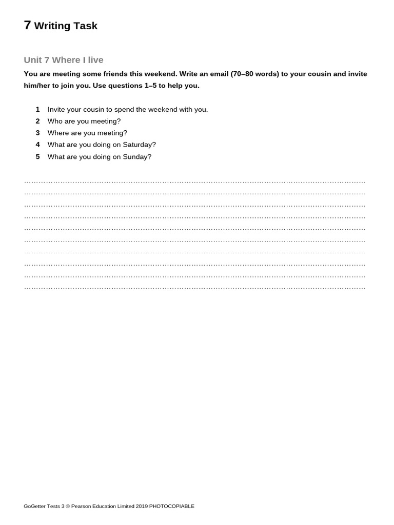 Writing Task 7 Word | PDF