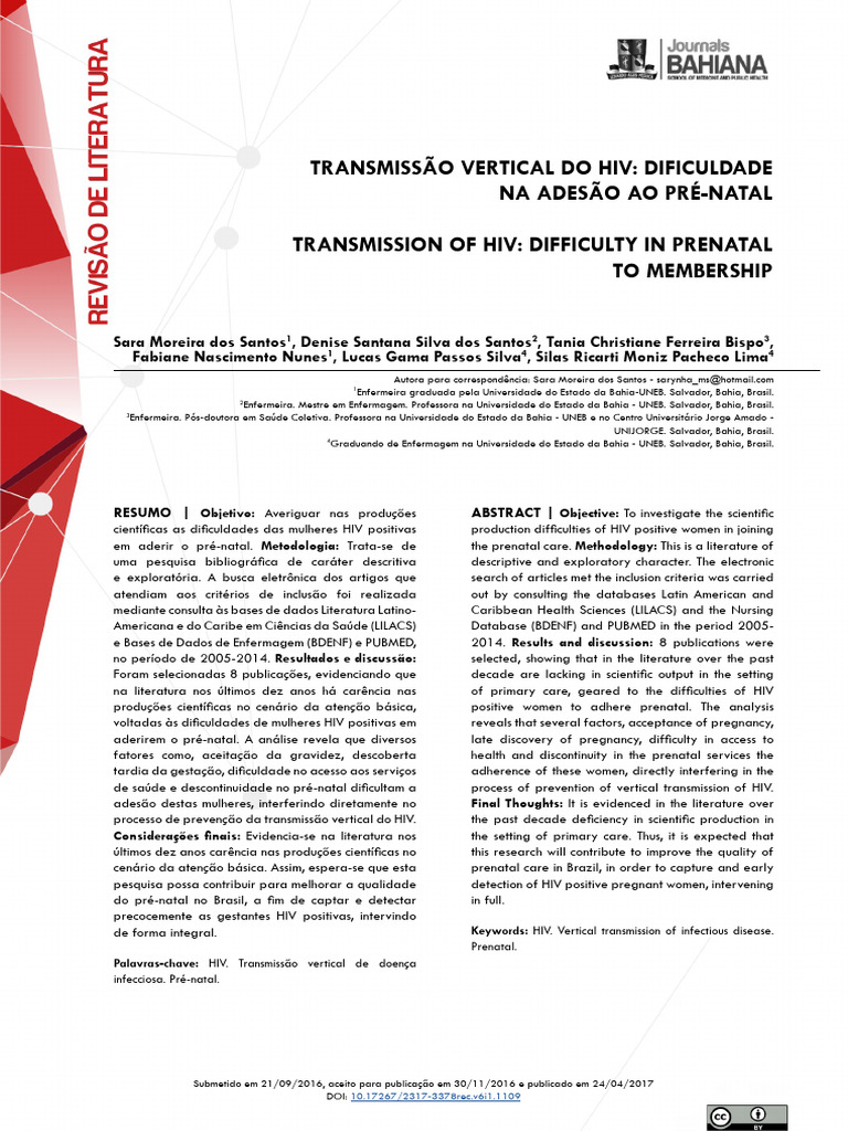 Admin,+REC+v6n1 1109 | PDF | HIV/AIDS | HIV