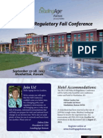 LeadingAge Kansas - Policy & Regulatory Fall Conference 2012