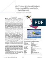 Development of Circularly Polarized Synthetic Aperture Radar Onboard Microsatellite for Earth Diagnosis