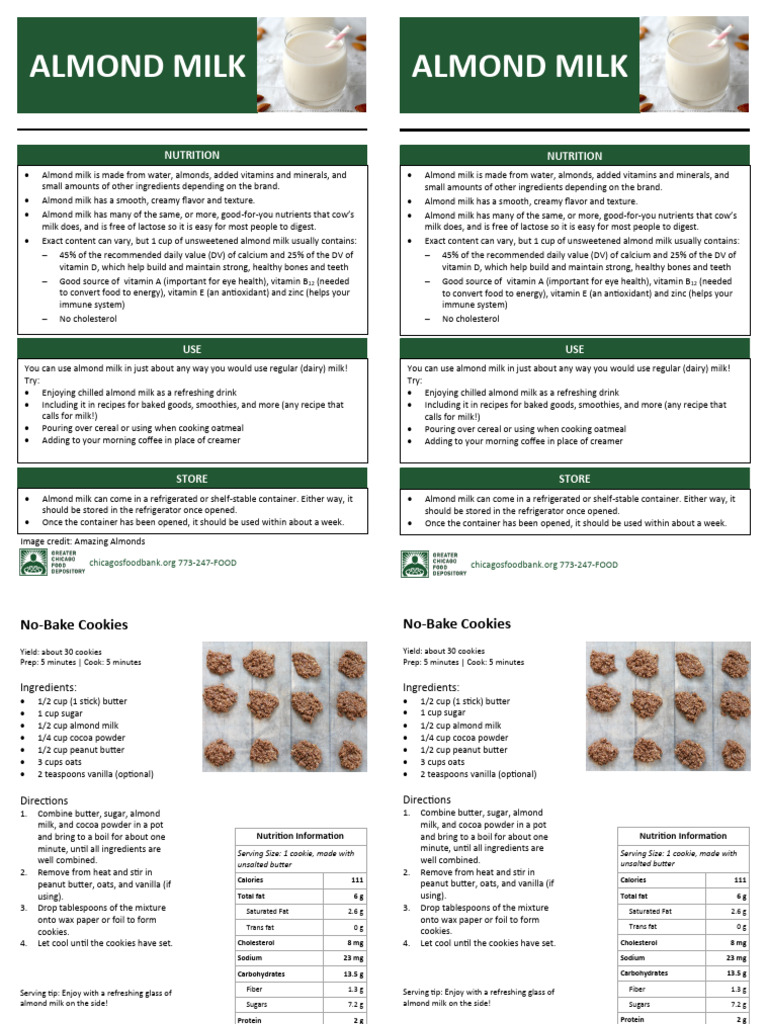 Is Almond Milk Actually Better? | PDF