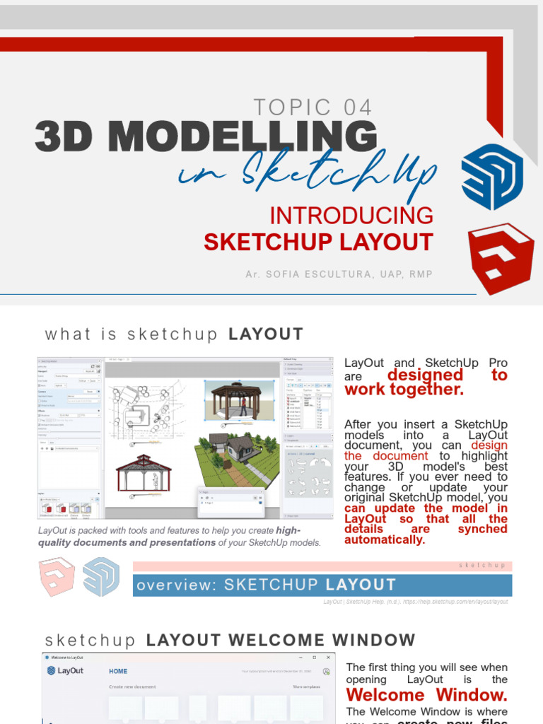 Topic04 Skp Layout | PDF | Window (Computing) | Sketch Up