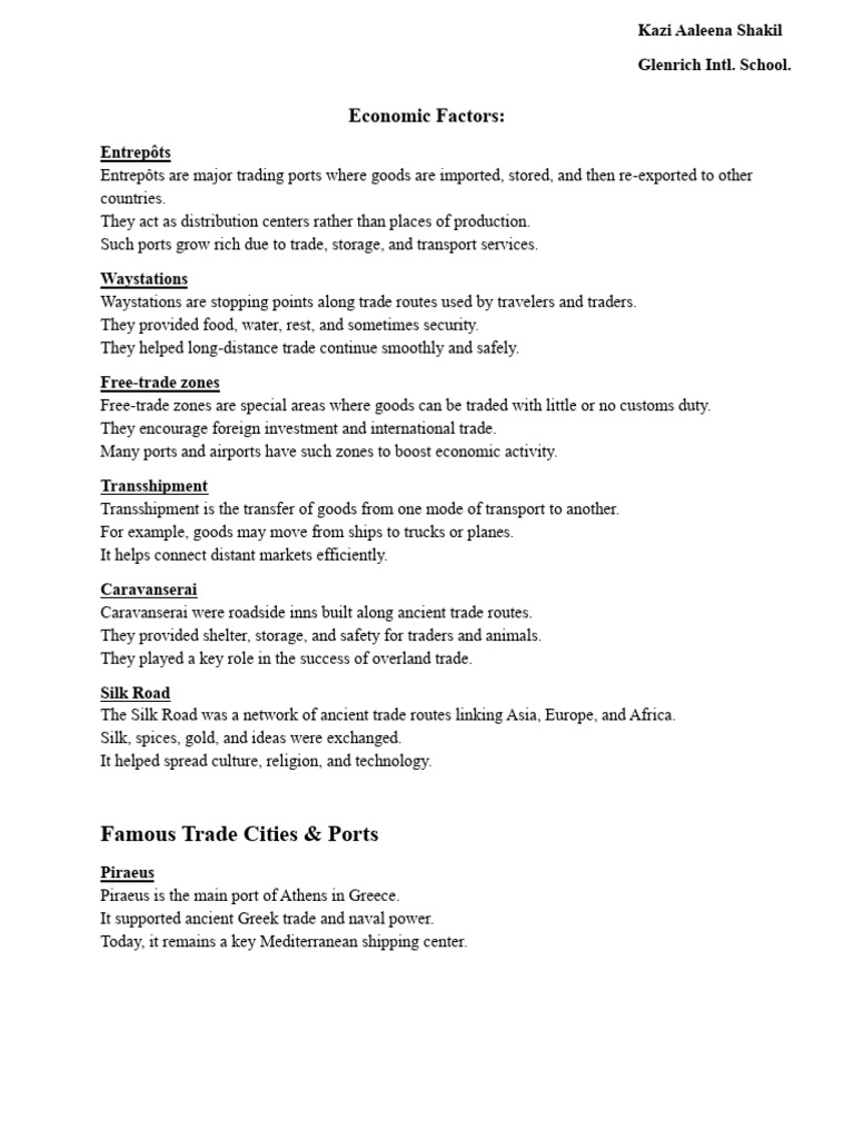 Economic Factors | PDF | Gross Domestic Product | Trade