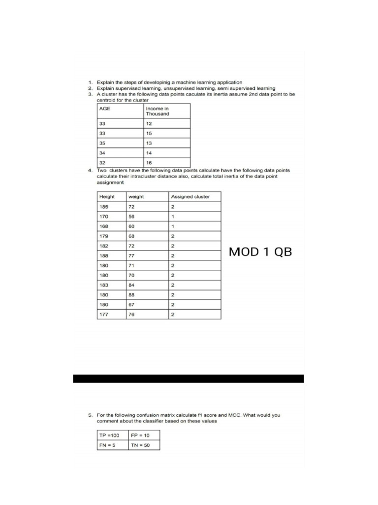ML QB UT 1-5 | PDF