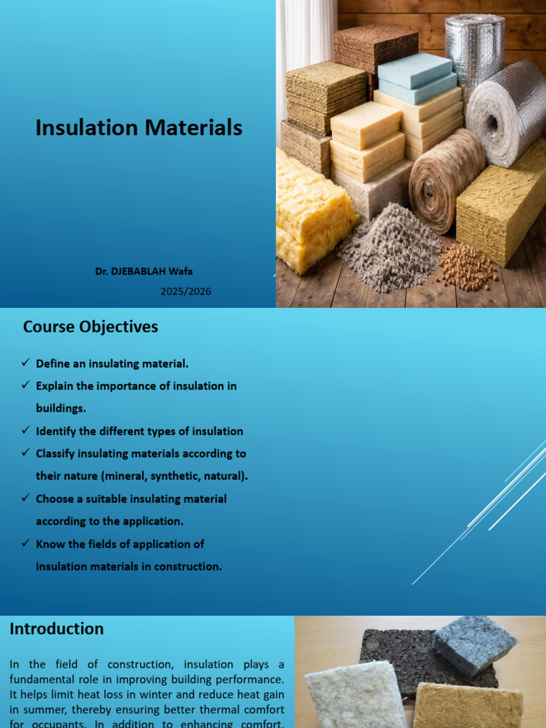 Insulation Materials PDF | PDF | Building Insulation | Thermal Insulation