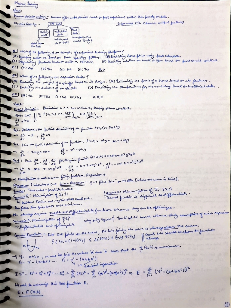 ML NOTES | PDF