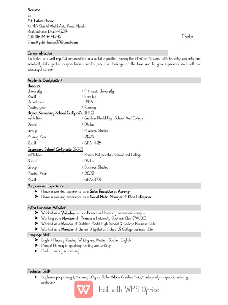 CV Update (3 Page) | PDF | Cognition | Human Communication