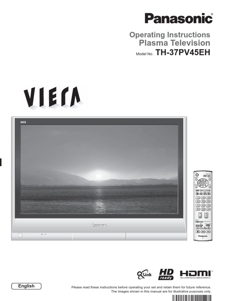 Panasonic TV Manual PDF Ac Power Plugs And Sockets Hdmi