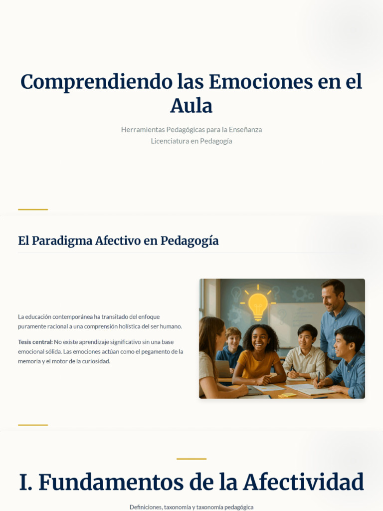 Comprendiendo las Emociones en el Aula | PDF