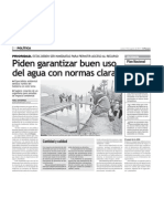 Noticia Agua El Peruano