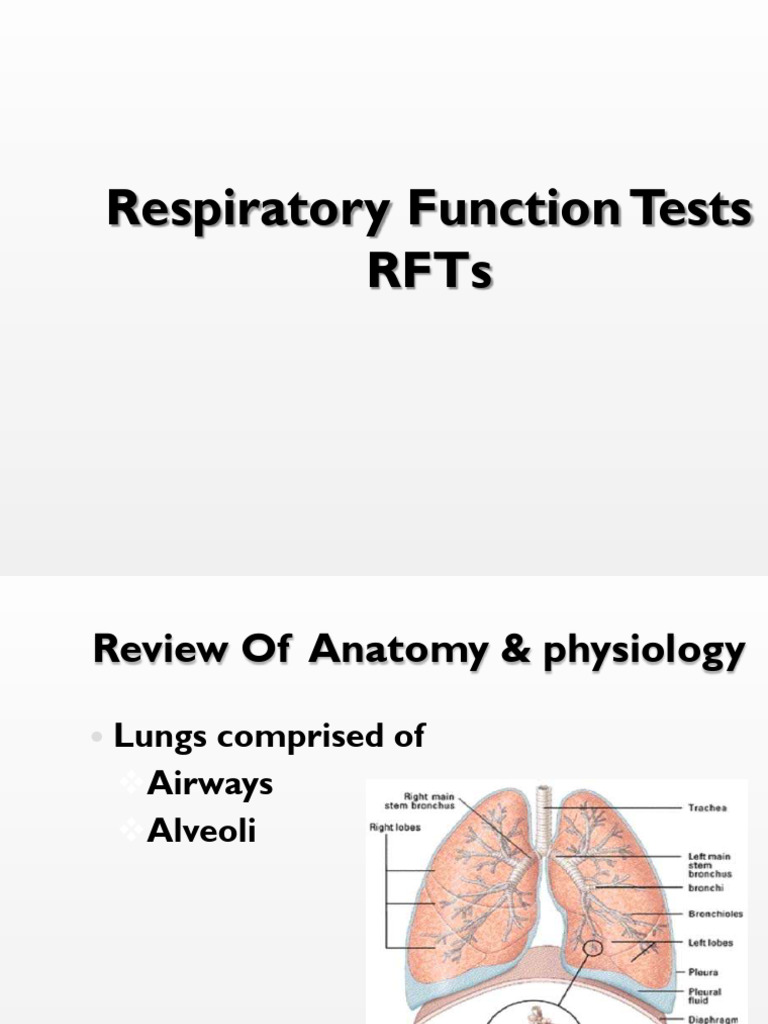 Ch.7 - Respiratory Function Tests (2) (1) | PDF | Exhalation | Lung