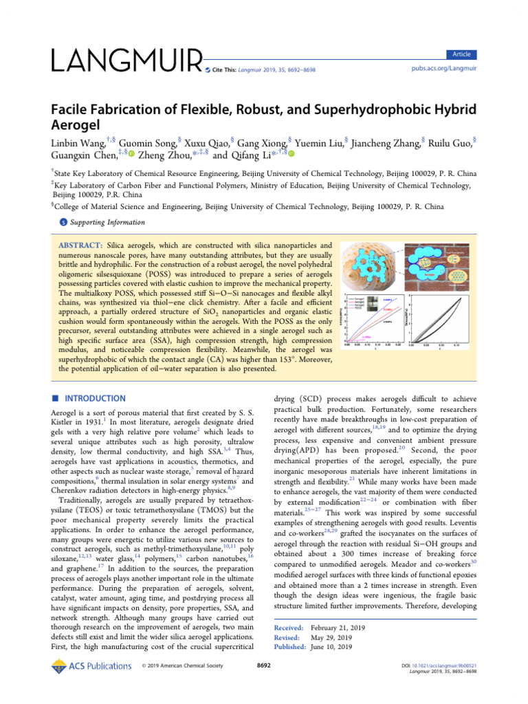 Facile Fabrication of Flexible Robust and Superhydrophobic Hybrid ...