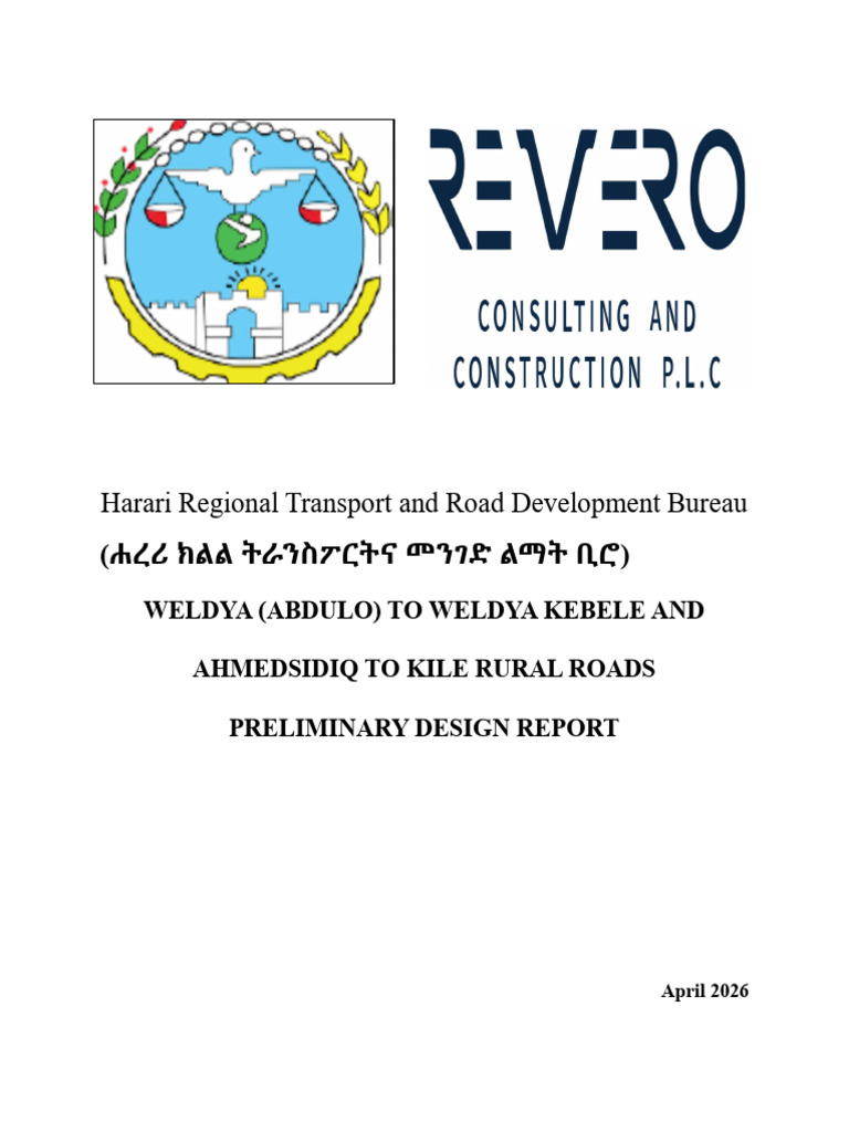 design report edited | PDF | Road | Road Surface