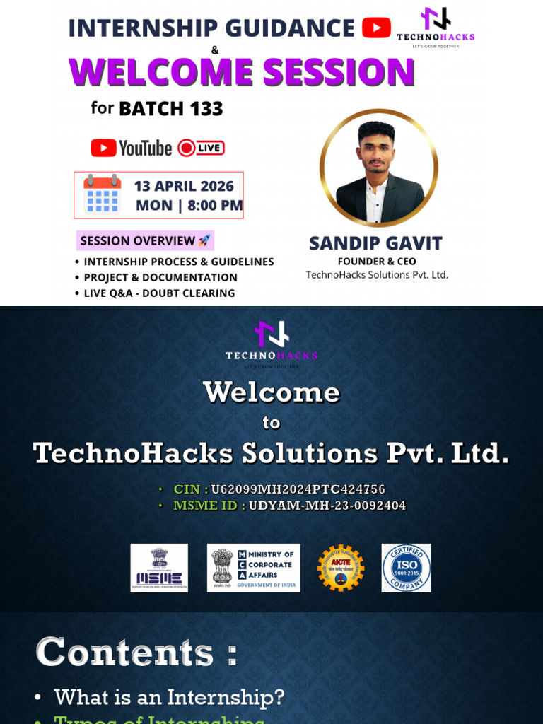 Welcome Session PPT - Batch 133 | PDF | Business