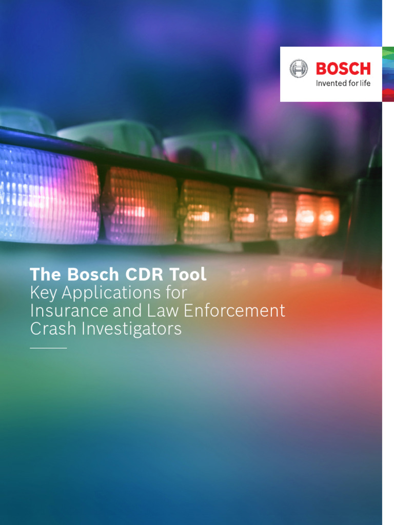 The Bosch CDR Tool | PDF | Airbag | Automotive Industry