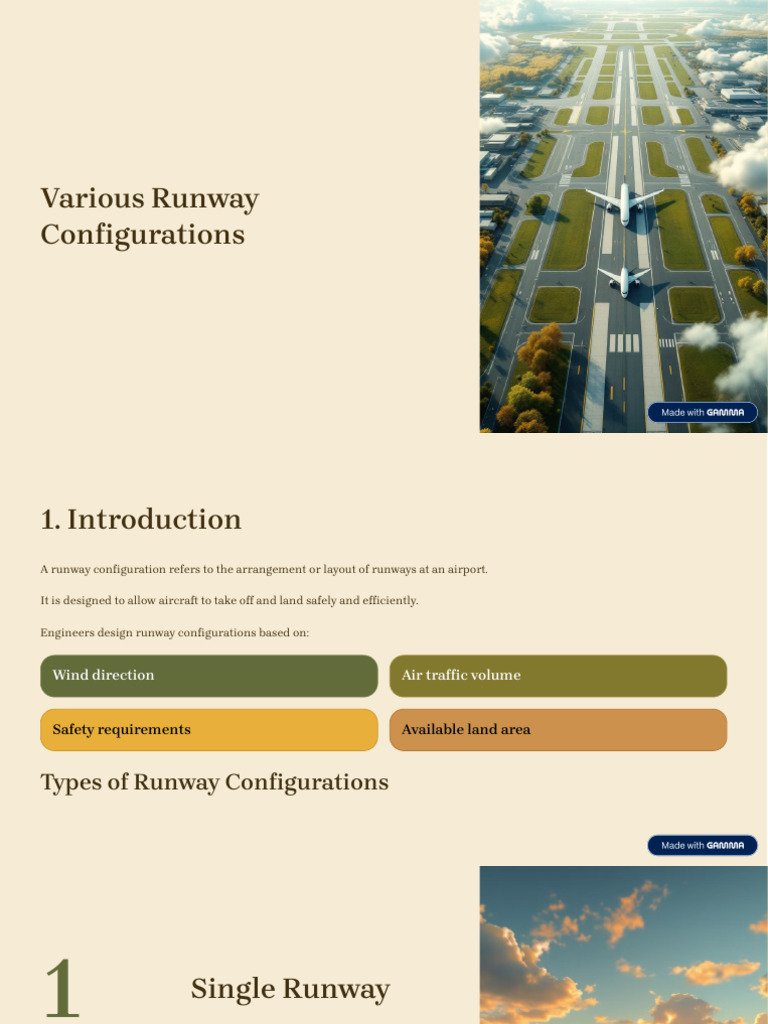 Various Runway Configurations | PDF | Runway | Airport