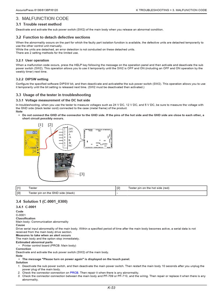 6120 Error Code List | PDF | Power Supply | Electrical Connector