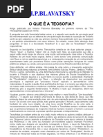 O QUE É A TEOSOFIA