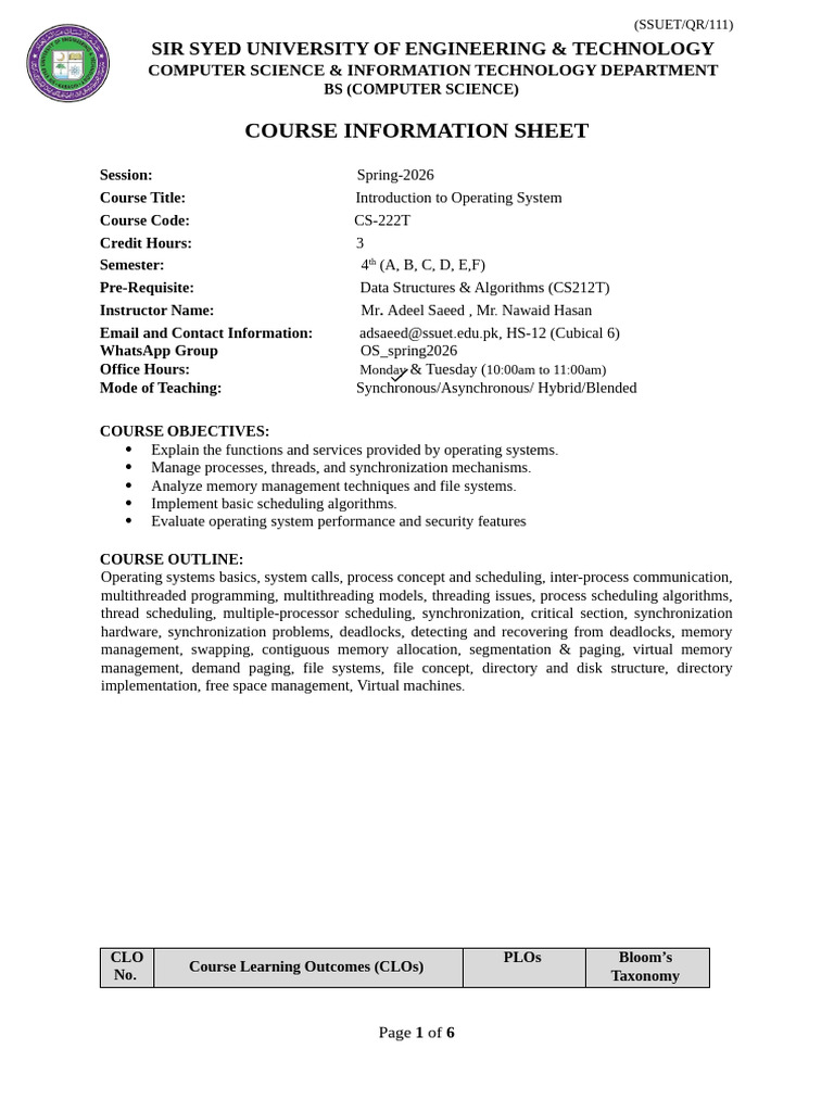 CIS OS Spring26 | PDF | Thread (Computing) | Scheduling (Computing)